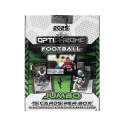 2025 Leaf Optichrome Football Jumbo Box with collectible cards and autographs.