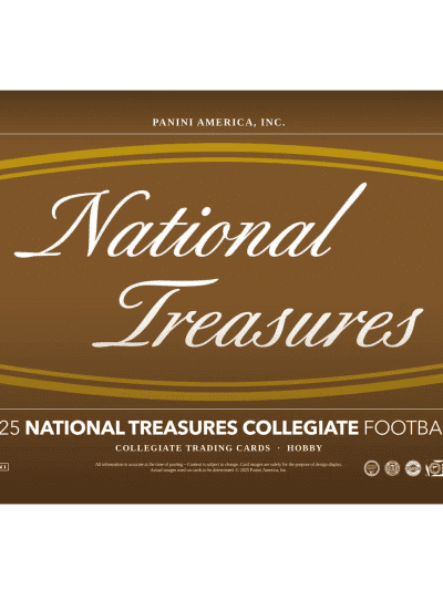 2025 Panini National Treasures Collegiate Football Hobby Box image.