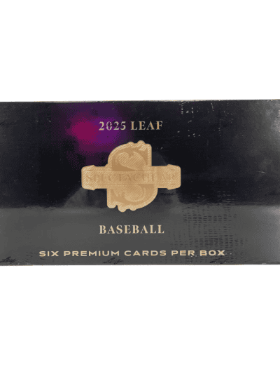 2025 Leaf baseball card box with premium cards for collectors.