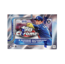 2025 Topps Chrome baseball card pack with player image and autographs.
