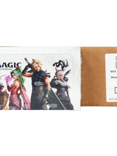 Magic the Gathering Final Fantasy booster box with artwork and label.