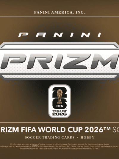 Panini Prizm 2026 FIFA World Cup Soccer Hobby Box with logo.