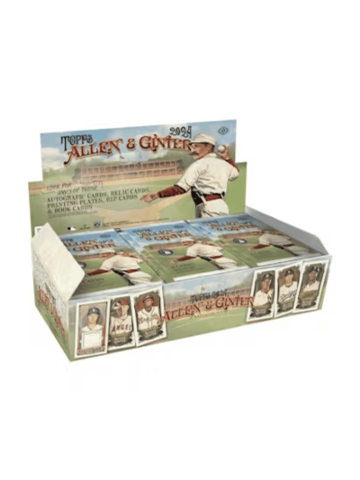 Baseball card display box for 2024 Topps Allen & Ginter set.