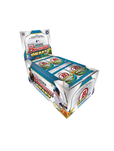 2023 Bowman Draft Baseball Super Jumbo Box with packs inside.