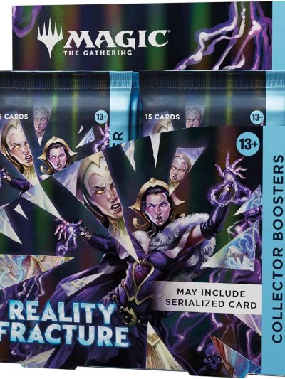 The Gathering Reality Fracture Collector Booster Box with fantasy artwork.