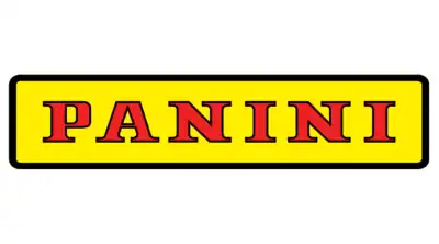 Panini logo on a yellow background, representing a brand or product.
