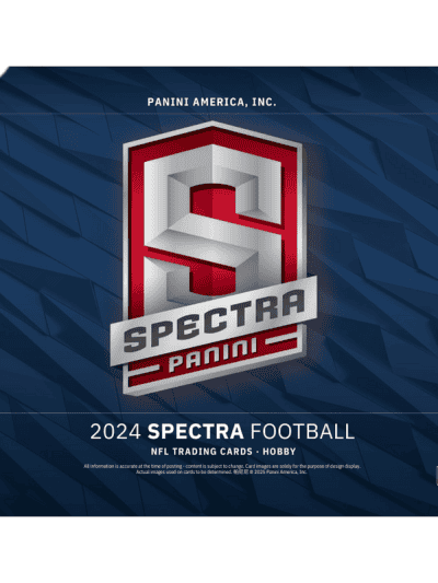 2024 Panini Spectra Football Hobby Box with NFL logo and vibrant design.
