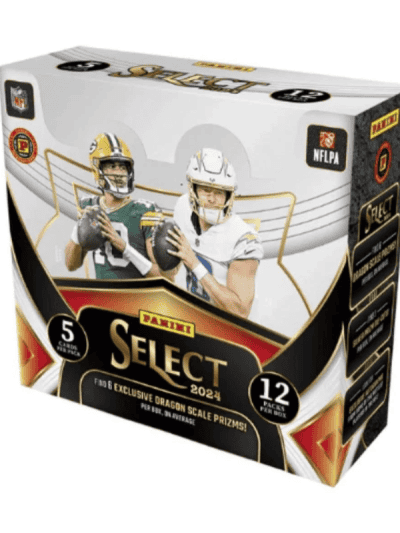 Panini Select Football 2024 hobby box with NFL players image.
