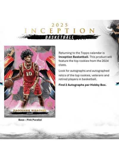 Basketball trading card featuring rookie Zacchariah Risacher from 2024 class.