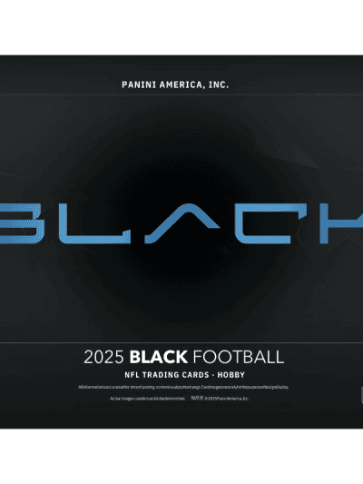 2025 Panini Black Football trading card box for NFL hobby collectors.