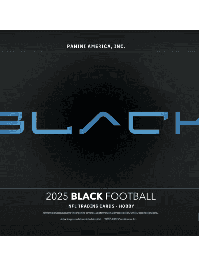 2025 Panini Black Football trading card box for NFL collectors.