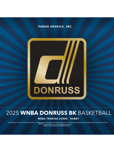 2025 Panini Donruss WNBA basketball trading card with logo and design.