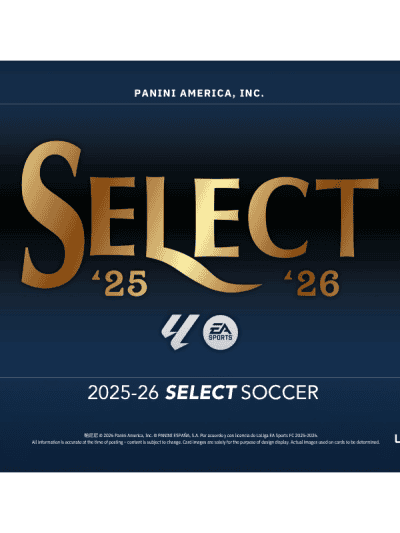 Panini Select 2025/26 La Liga Soccer case box image.
