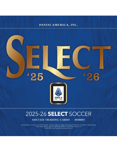 Panini Select 2025/26 Serie A soccer trading card image.