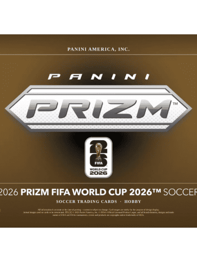 Panini Prizm FIFA World Cup 2026 soccer trading card box.