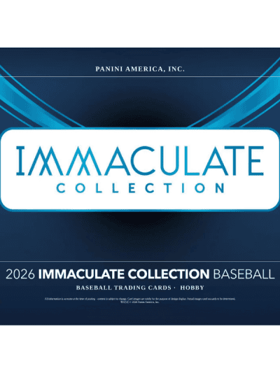 2026 Panini Immaculate Baseball hobby box with logo and design.