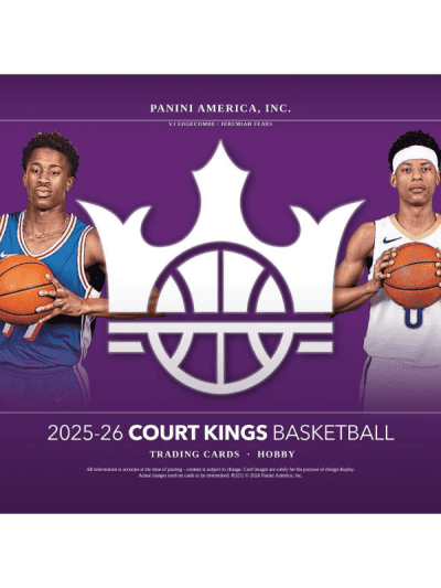 Basketball trading cards for 2025/26 Panini Court Kings.