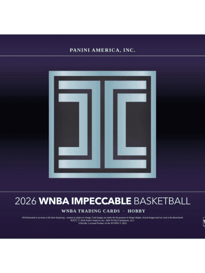 2026 Panini Impeccable WNBA Basketball Hobby Box with logo and branding.