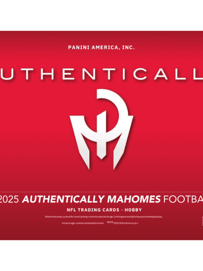 Panini Authentically Mahomes football case for NFL trading cards.