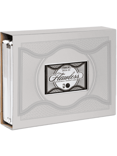 Panini Flawless Basketball 2024/25 box with trading cards inside.