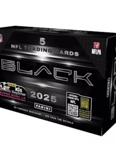 2025 Panini Black Football Trading Card Box for NFL collectors.