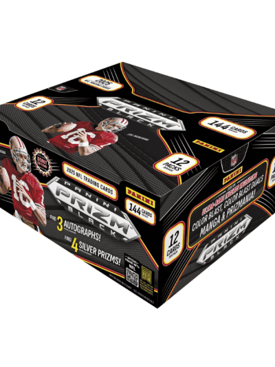 2025 Panini Prizm Black Football Hobby Box with NFL players.