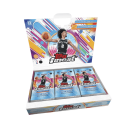Basketball trading card boxes from Topps Finest with colorful design.