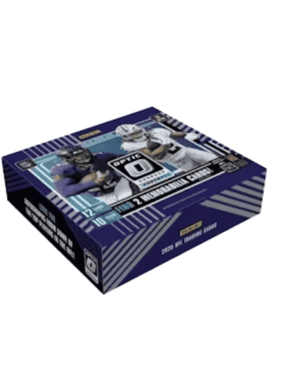 Panini Donruss Optic Football 12-box case for collectors.