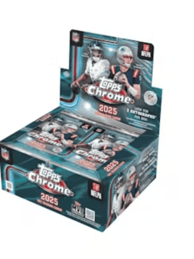 2025 Topps Chrome Football Jumbo Hobby Box for Collectors.