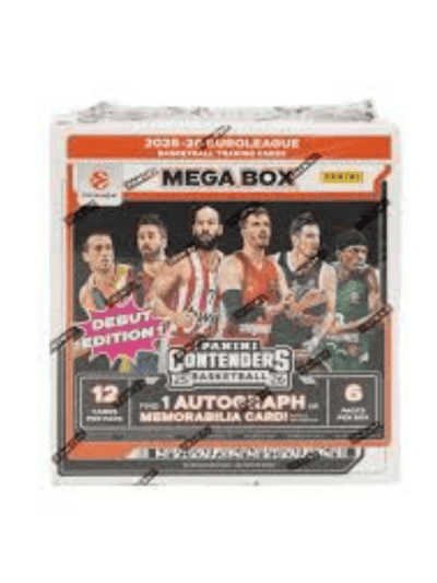 Panini Contenders Euroleague Basketball Hobby Mega Box for Collectors.