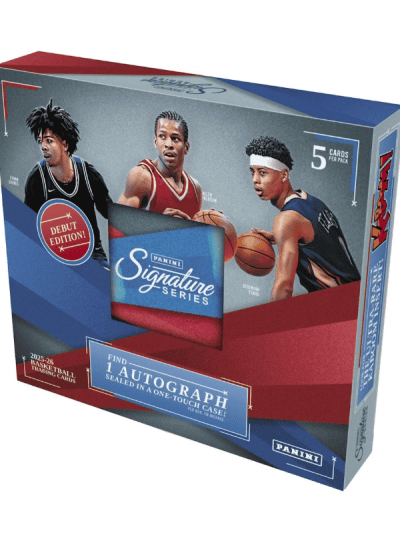 Panini Signature Series Basketball 12-box case with players.