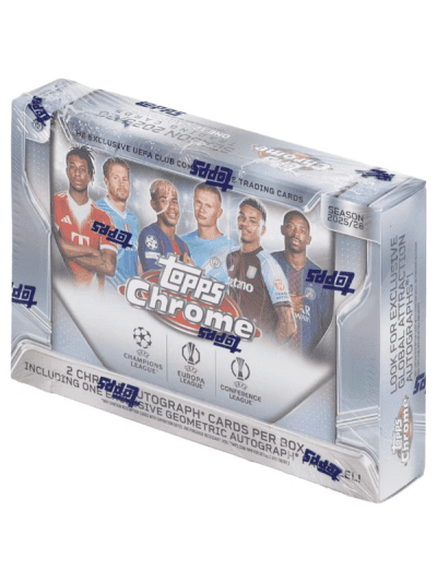 Topps Chrome UEFA Club Competitions Soccer Card Box 2025/26.
