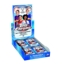 2025/26 Topps Chrome Women’s UEFA Champions League soccer trading cards display.