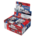 2026 Topps Chrome Baseball Jumbo box with player image and branding.