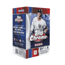 2026 Topps Chrome Baseball Blaster box with player image and logo.