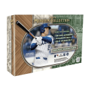 Baseball hobby box with Juan Soto autograph relic and trading cards.