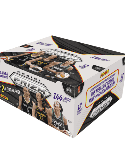 Panini Prizm WNBA 2025 basketball trading card box with female players.
